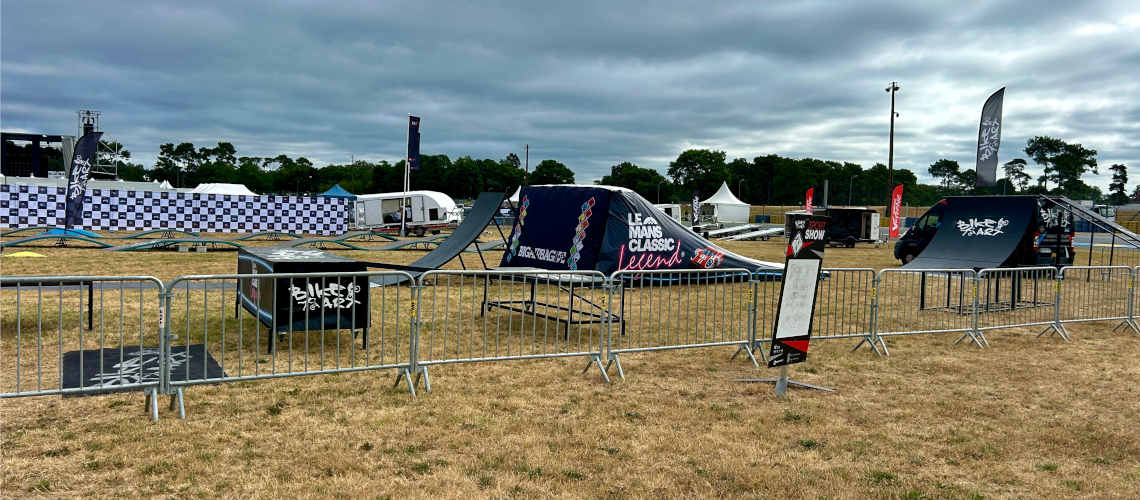 le mans classic spectacle freestyle trial